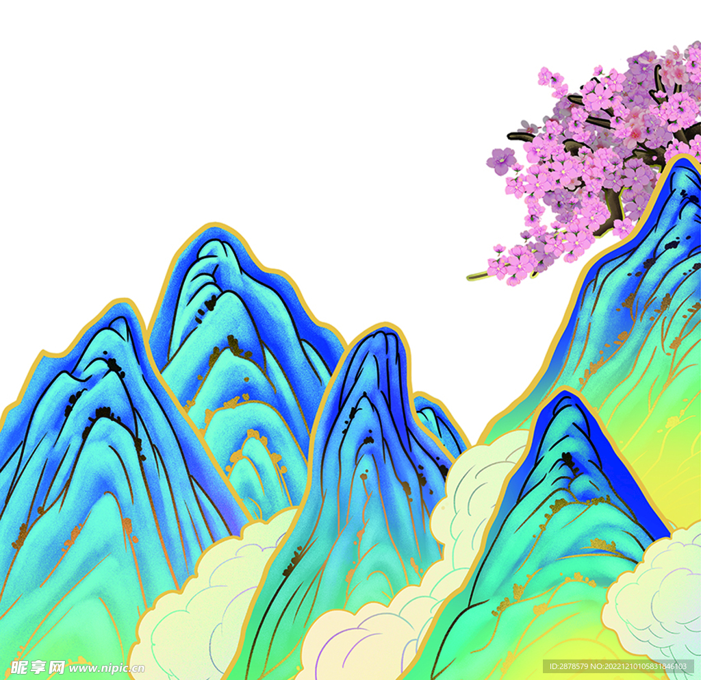 山 水墨画