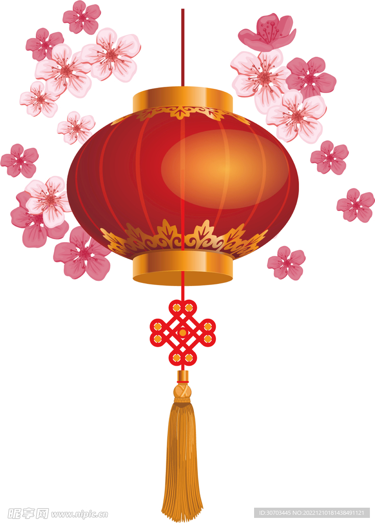 灯笼和花