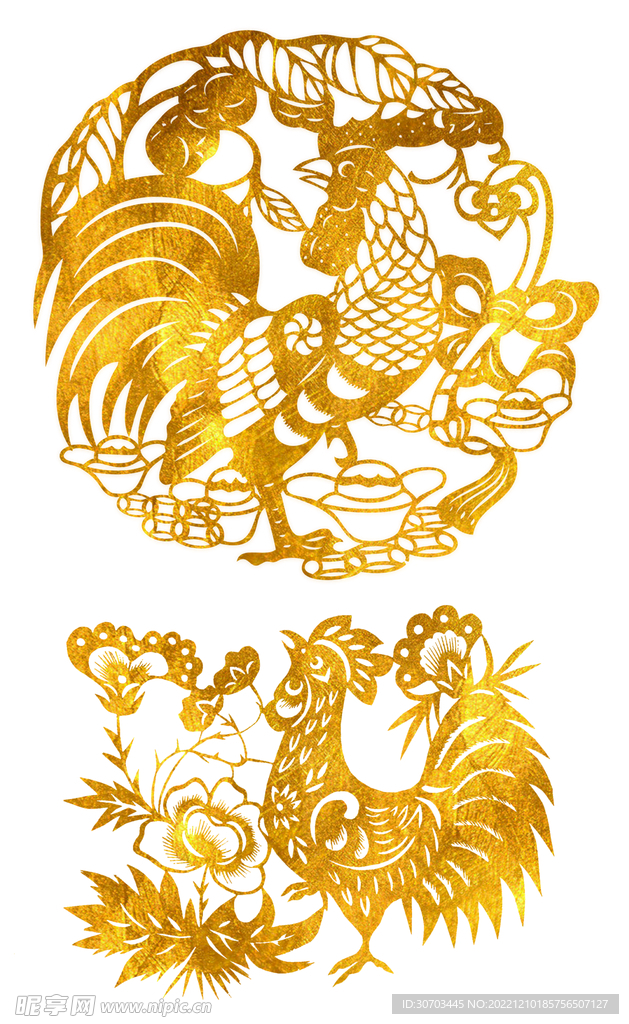 金色的窗花