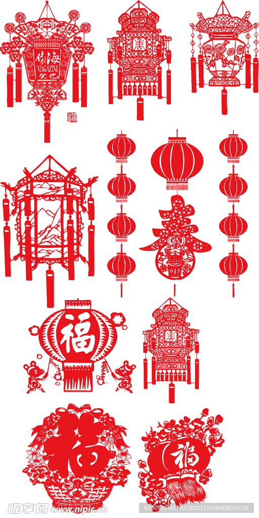灯笼窗花