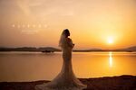 夕阳 婚纱照