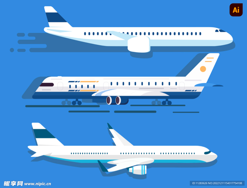 飞机矢量素材
