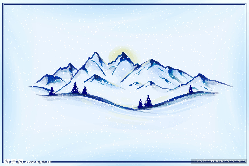 雪山  