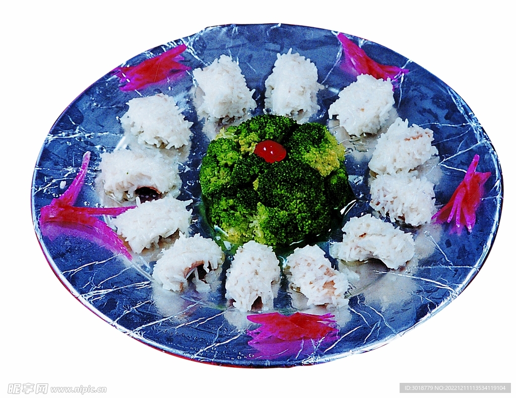 翡翠蒸生鱼
