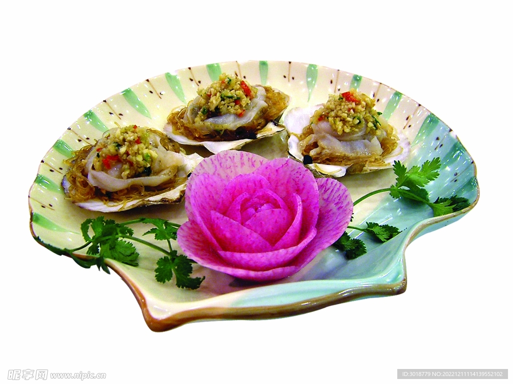 蒜茸粉丝蒸扇贝