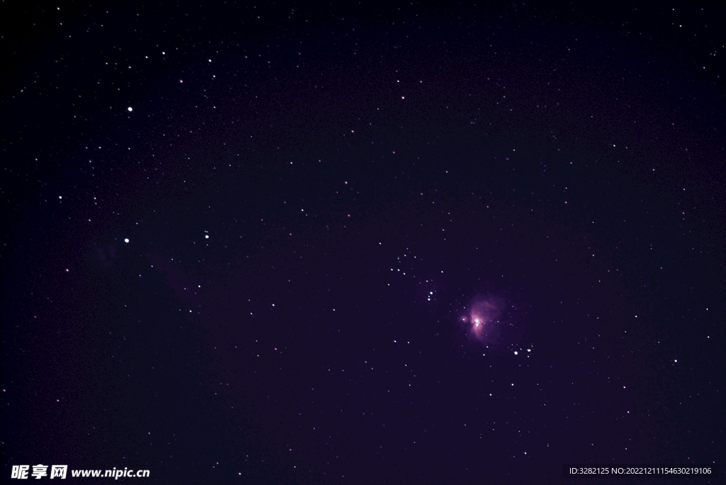  猎户座m42大星云原始素材