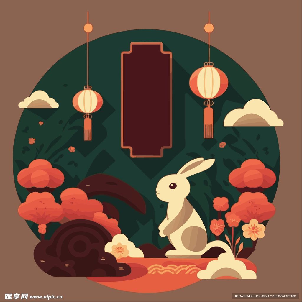 中秋玉兔