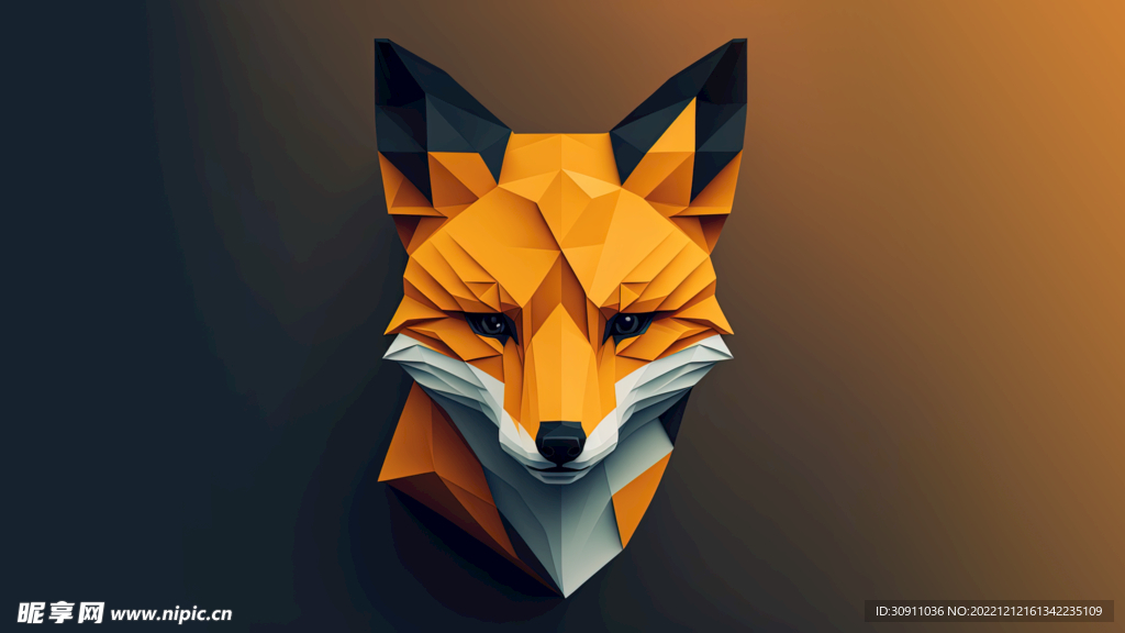 3D立体狐狸壁纸
