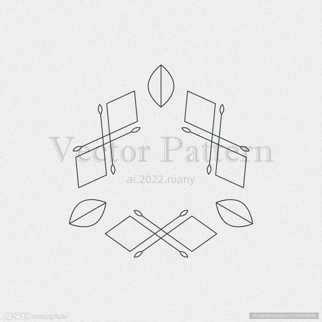 矢量AI装饰花纹图案