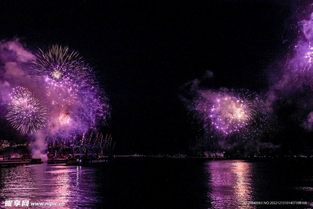 烟花夜空素材图片