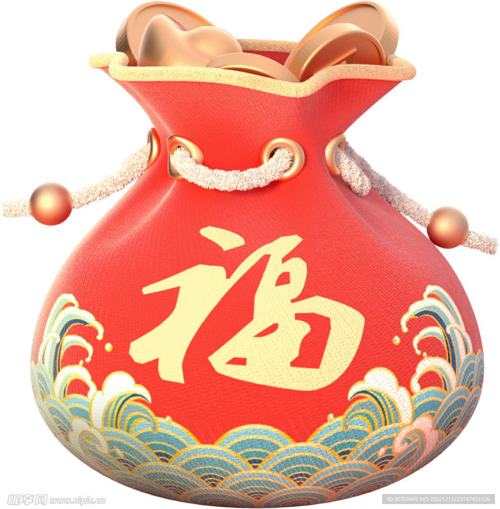 福字钱袋子