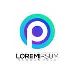 企业渐变LOGO设计矢量