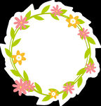 花朵标签免抠图