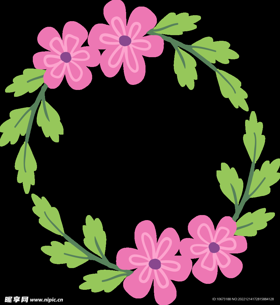 花朵标签免抠图