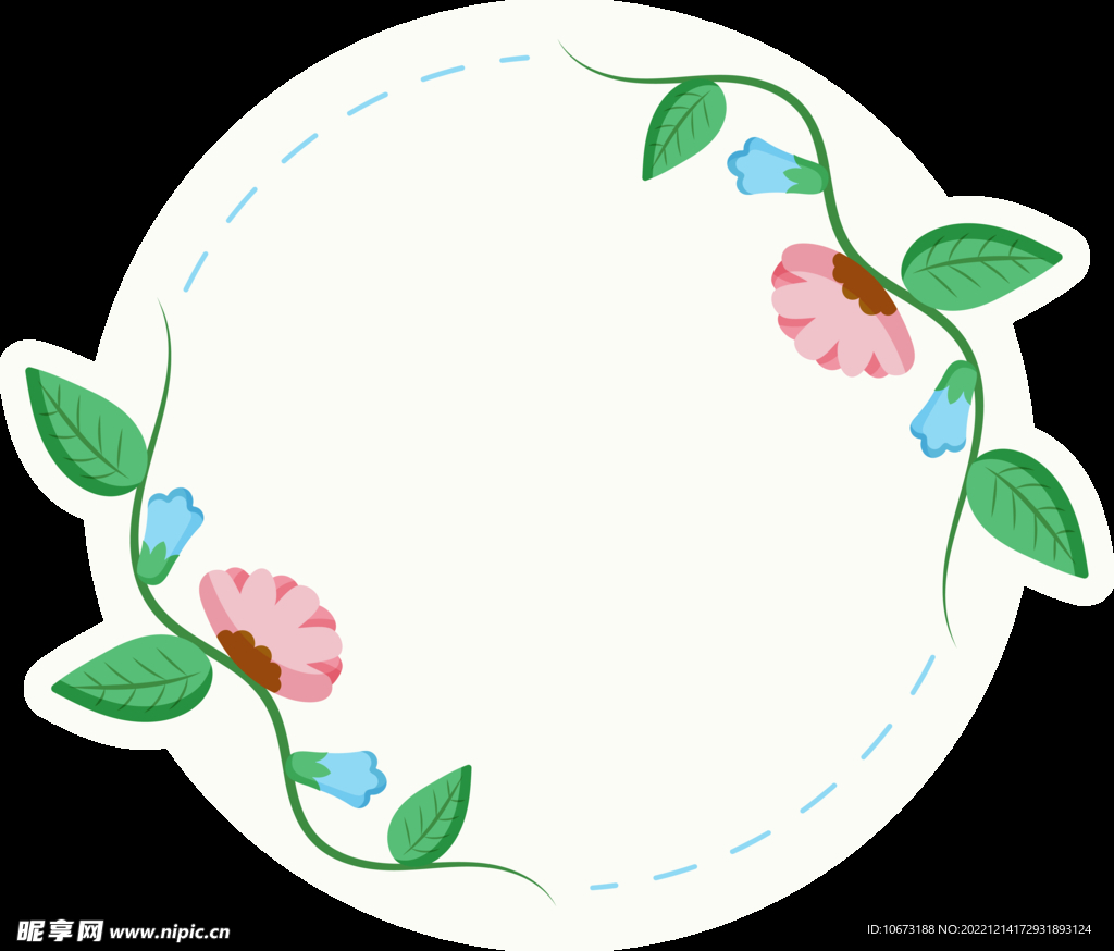花朵标签免抠图
