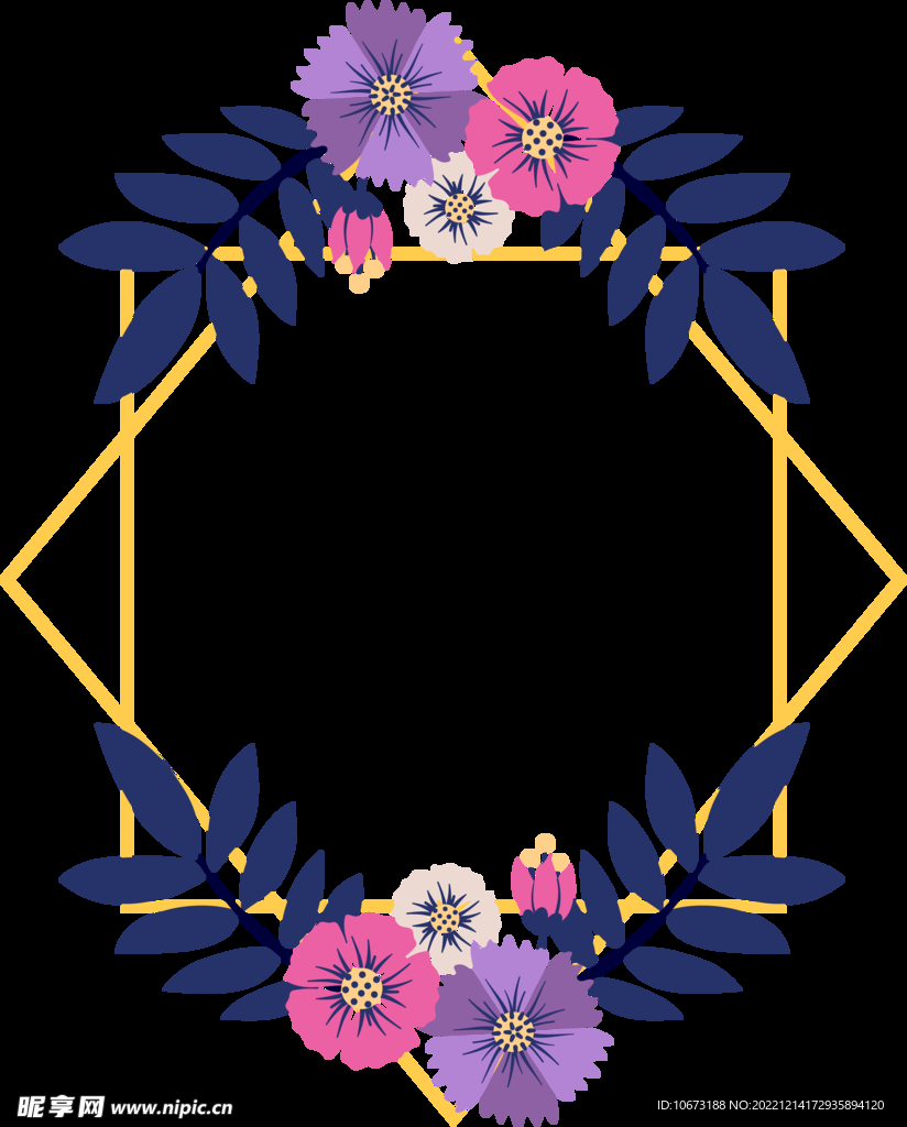 花朵标签免抠图