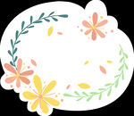 花朵标签免抠图
