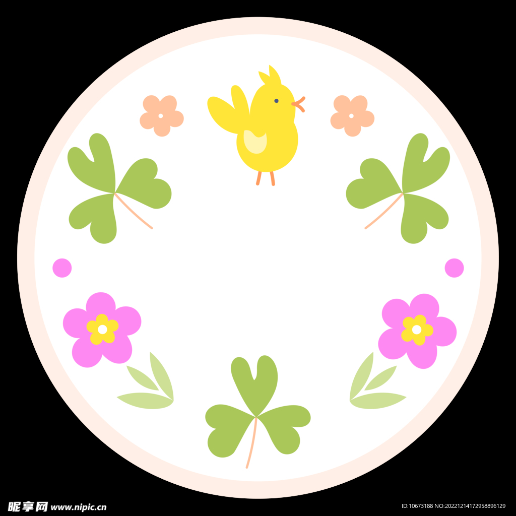 花朵标签免抠图