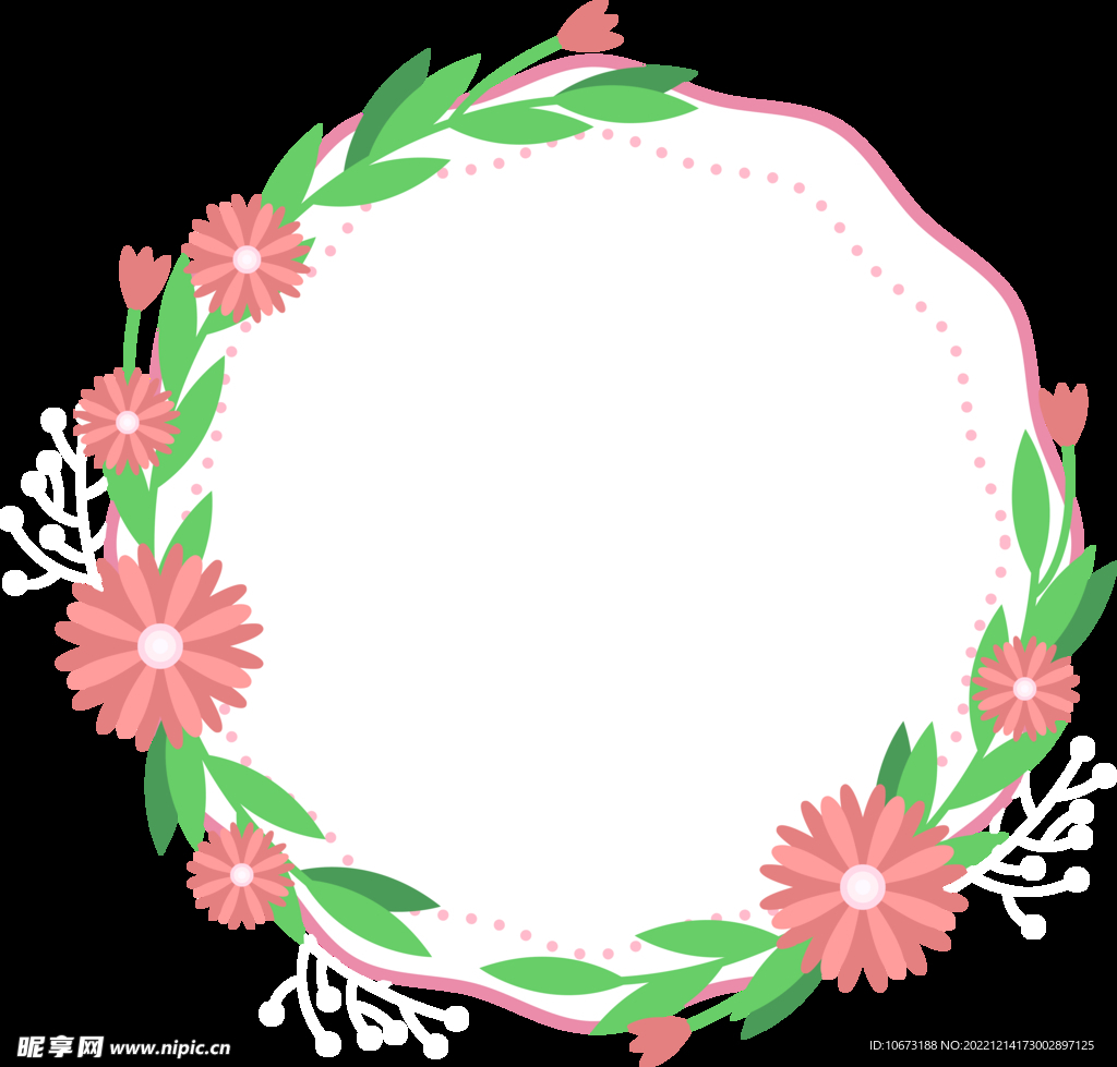 花朵标签免抠图