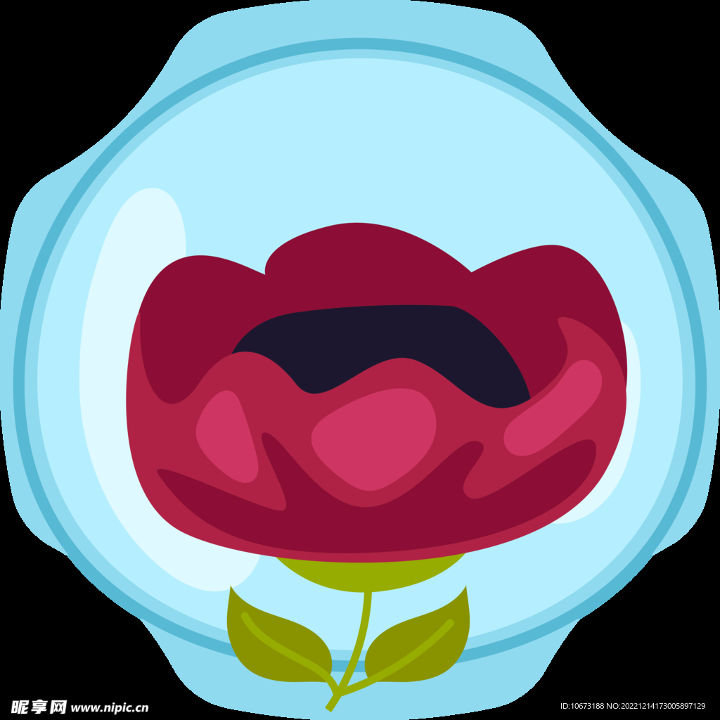 花朵标签免抠图