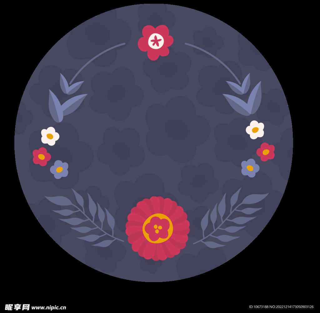 花朵标签免抠图