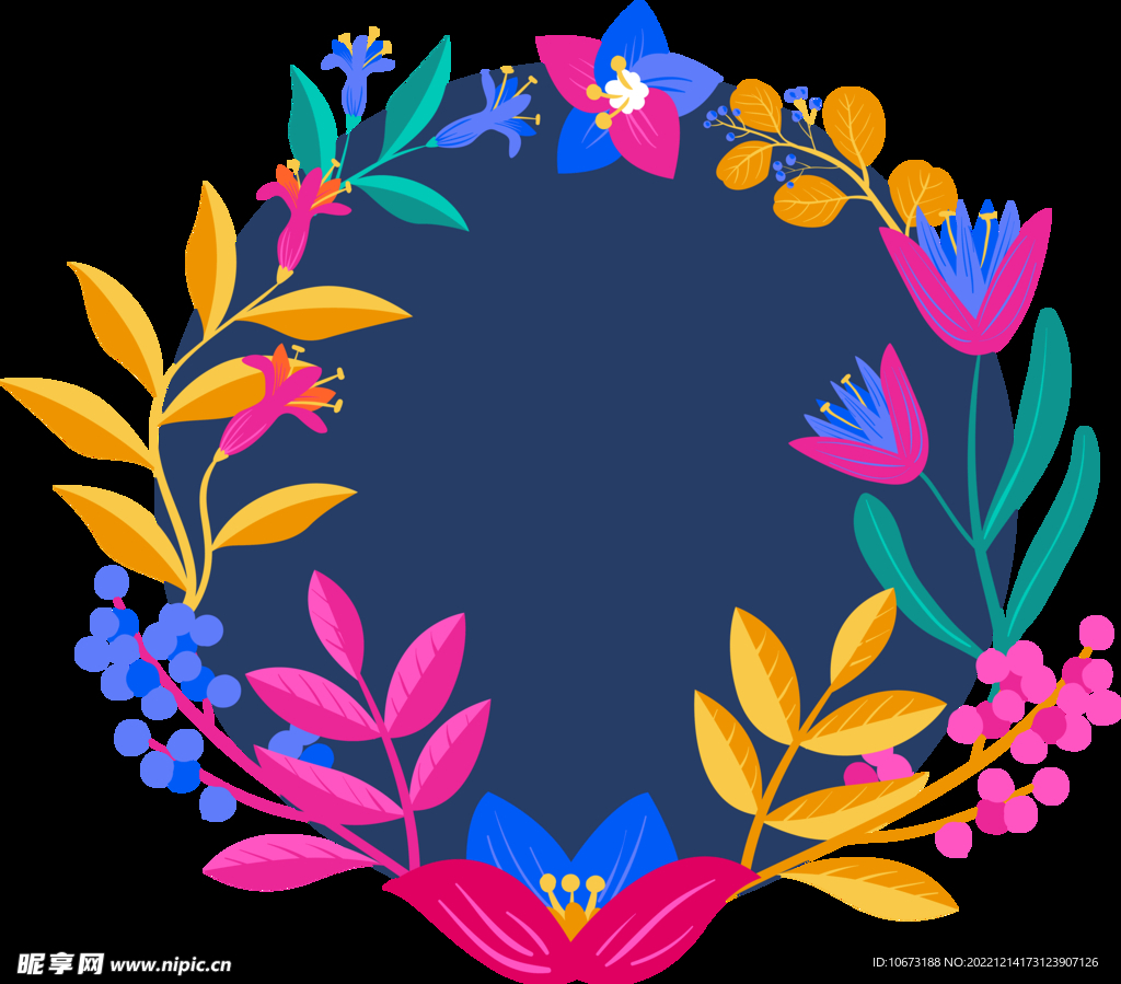 花朵标签免抠图