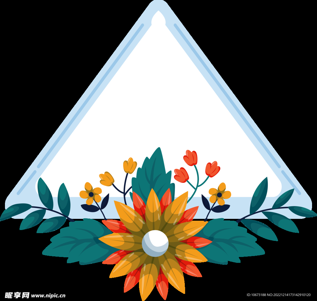 花朵标签免抠图
