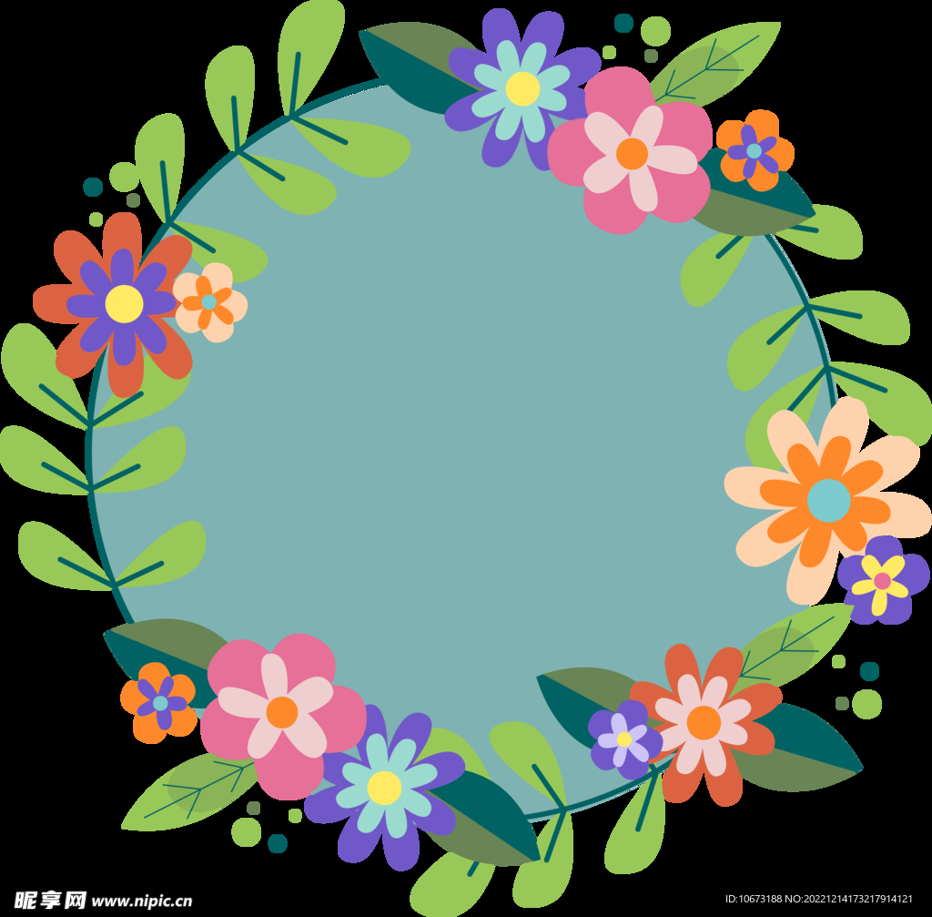 花朵边框免抠图