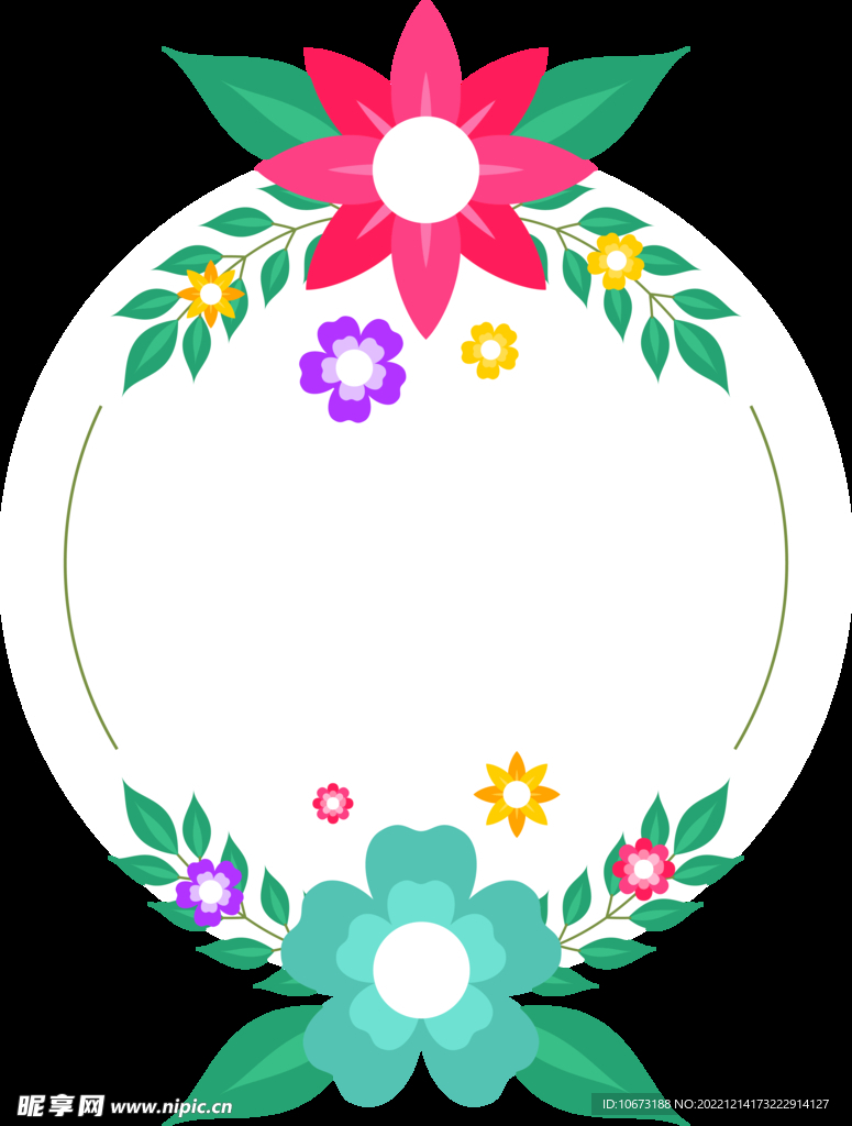 花朵边框免抠图