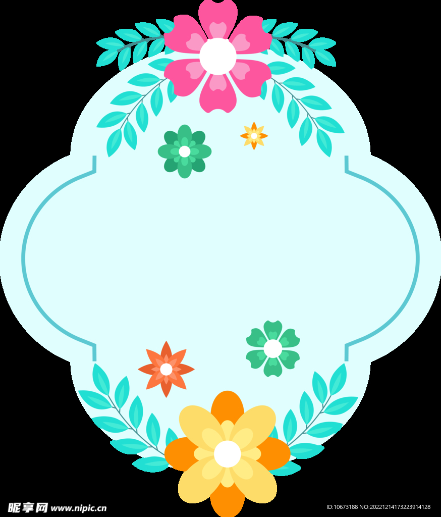 花朵标签免抠图
