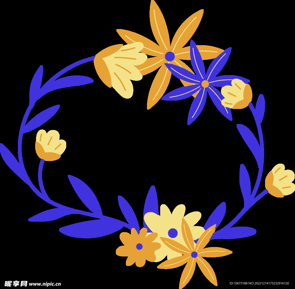 花朵边框免抠图
