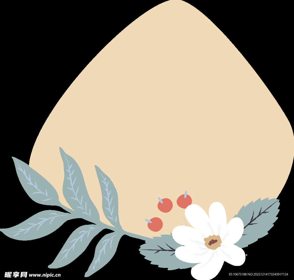 花朵边框免抠图