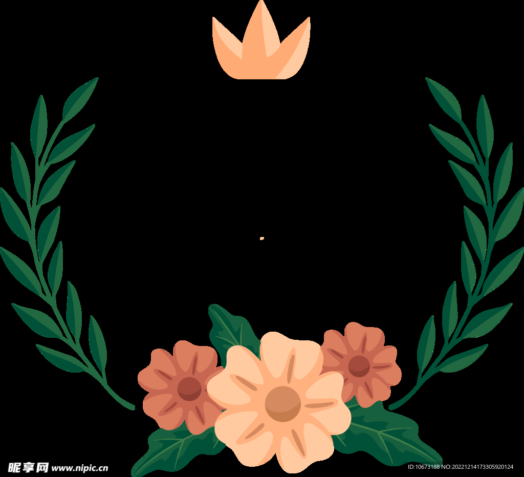 花朵边框免抠图