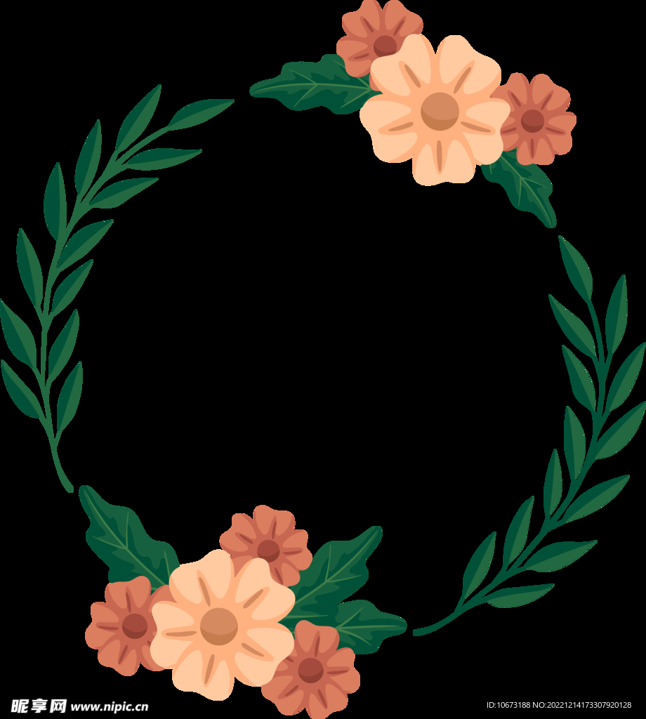 花朵边框免抠图