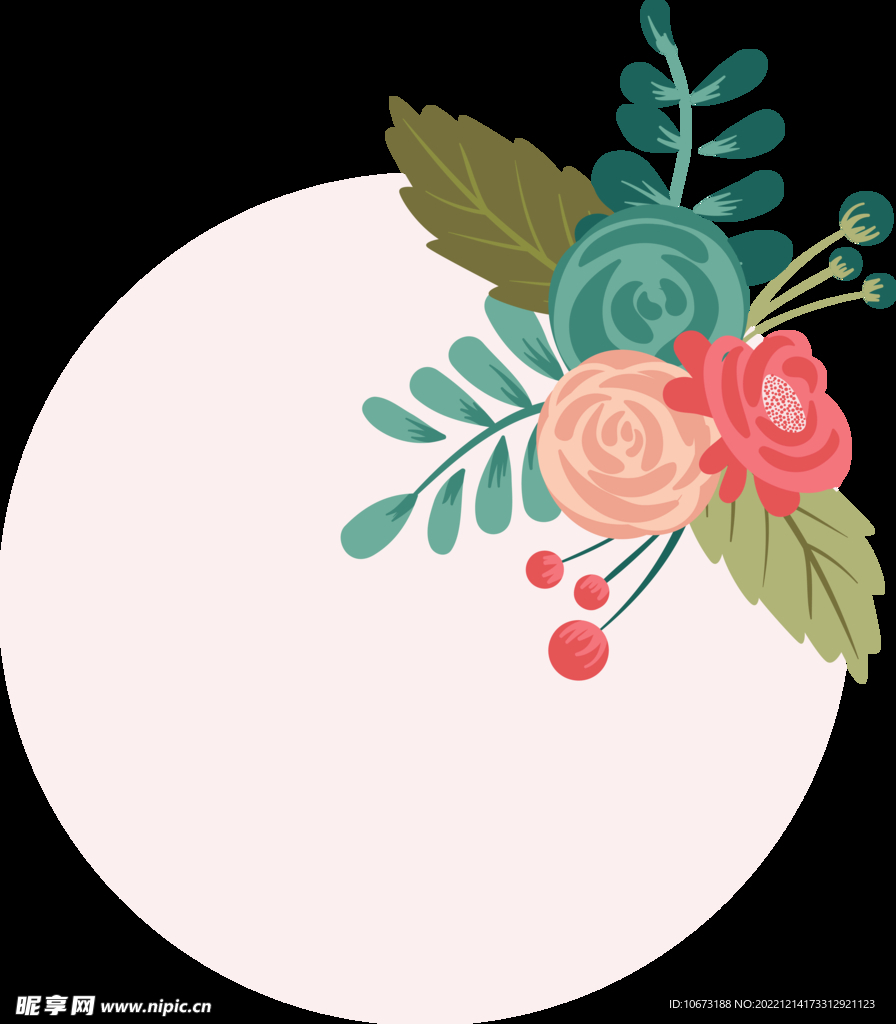 花朵边框免抠图