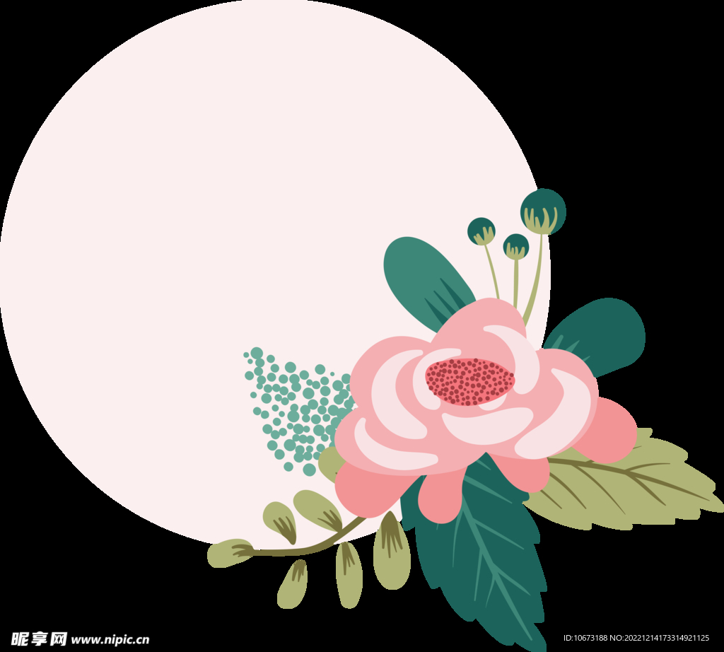 花朵边框免抠图