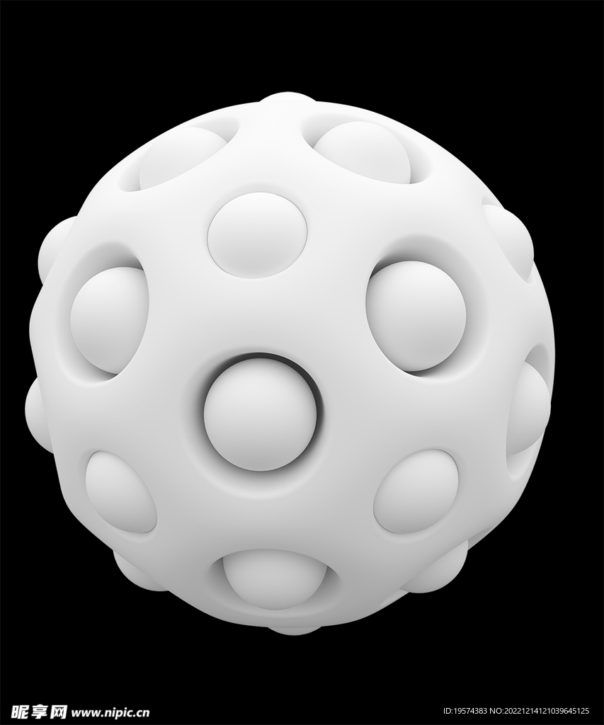 C4D模型抽象球体
