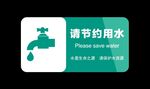 请节约用水牌子