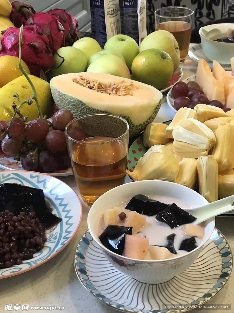 水果拼盘摆盘 