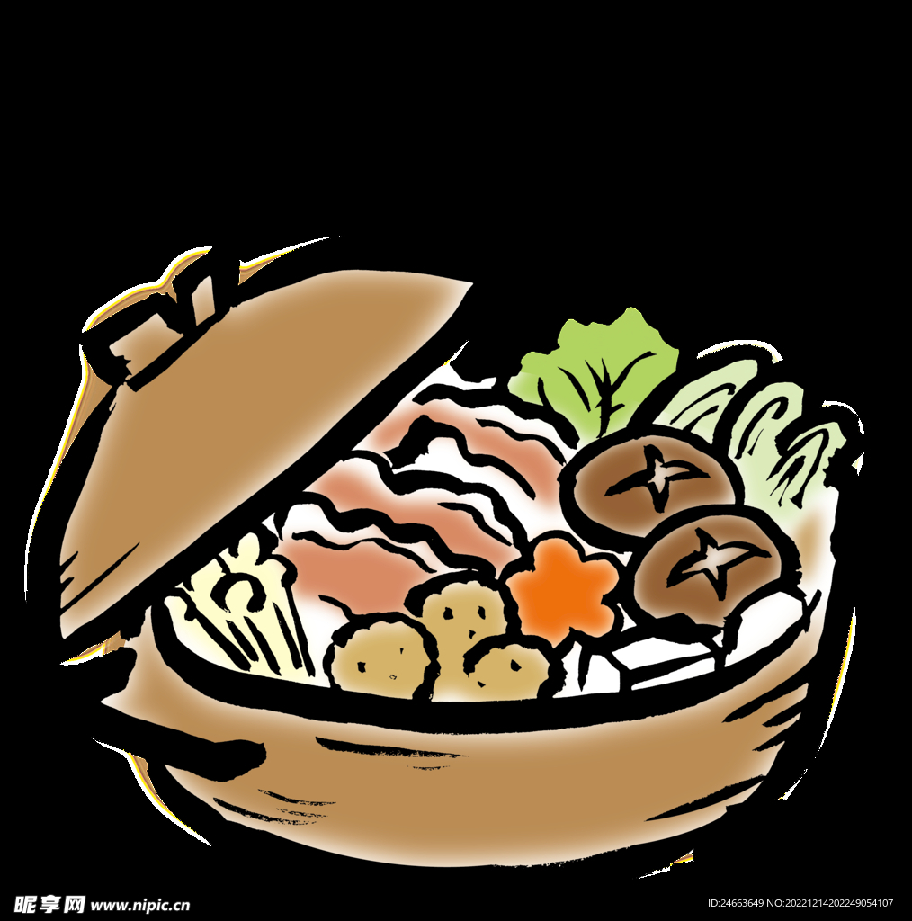 手绘食品插画