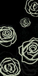 潮黑白玫瑰花