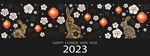 2023兔子海报横版