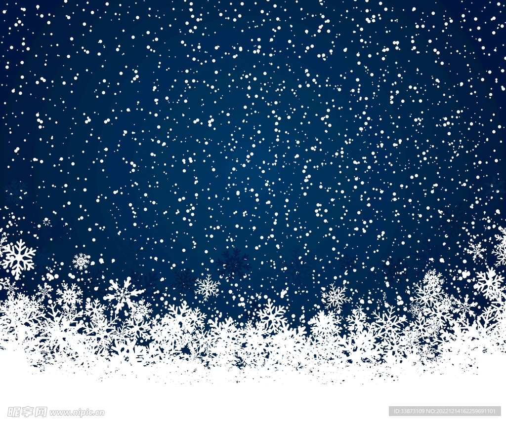 圣诞节雪花的背景矢量素材