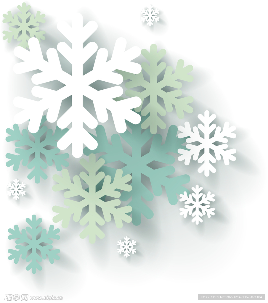 折纸雪花素材