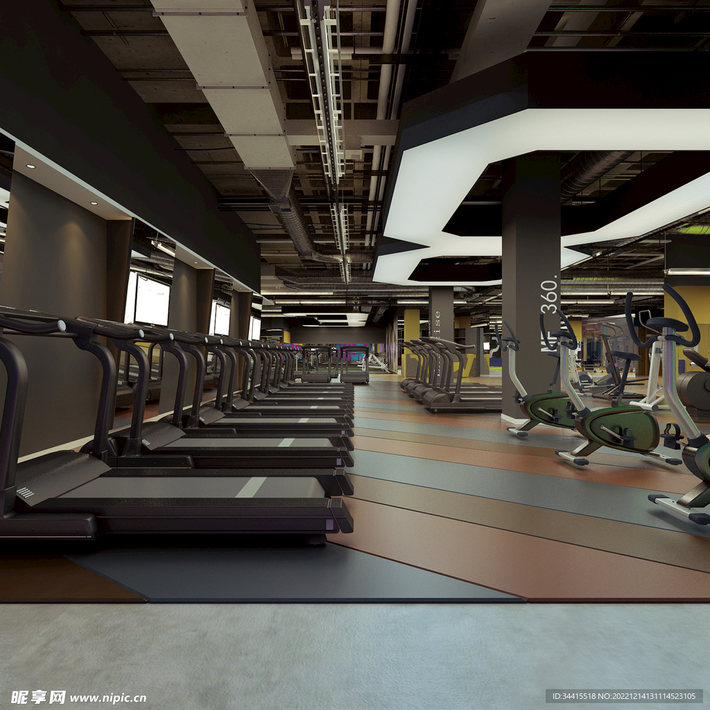 健身房 - 效果图交流区-建E室内设计网