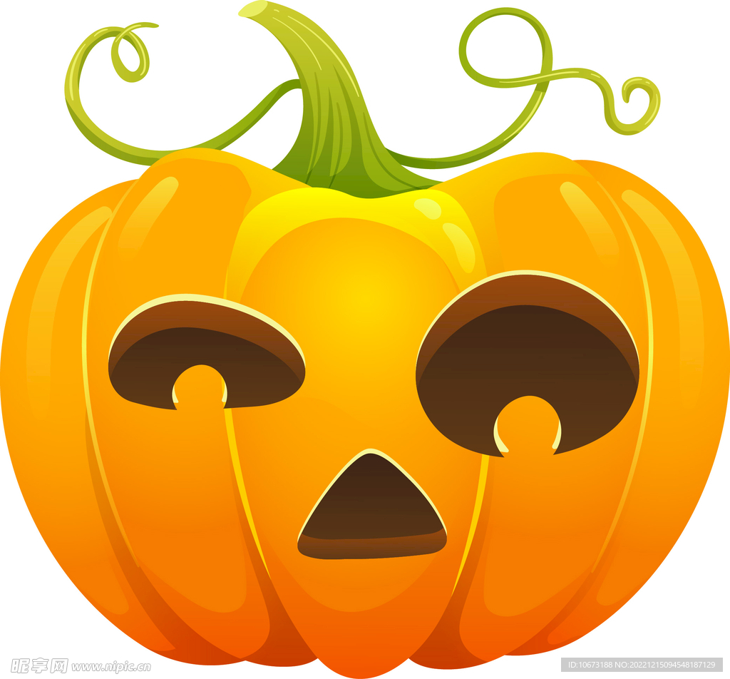 卡通简约万圣节南瓜图