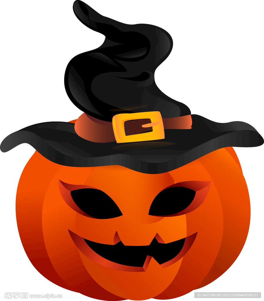 卡通简约万圣节南瓜图
