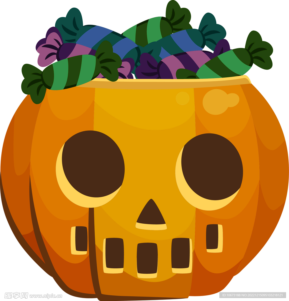 卡通万圣节南瓜图
