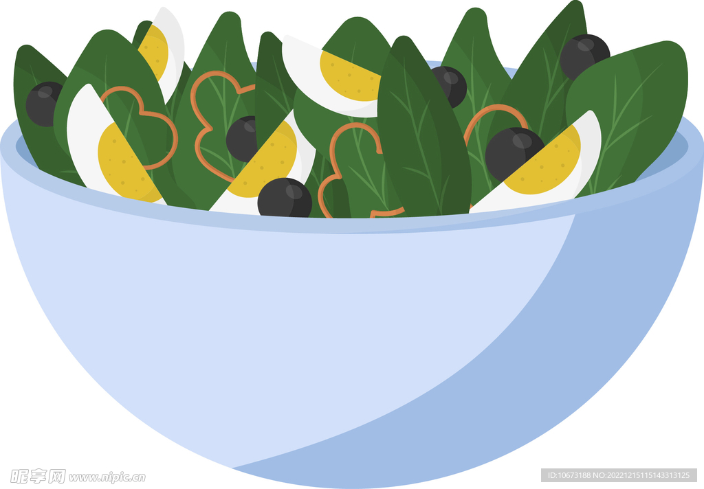 彩色简约色拉图案