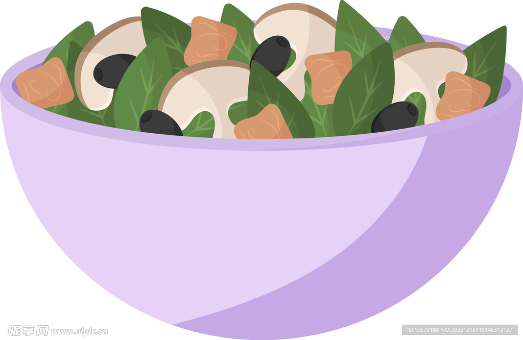 彩色简约色拉图案